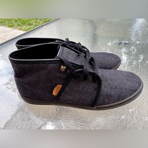 Vans sk8 grey and brown canvas mid, size 7.5